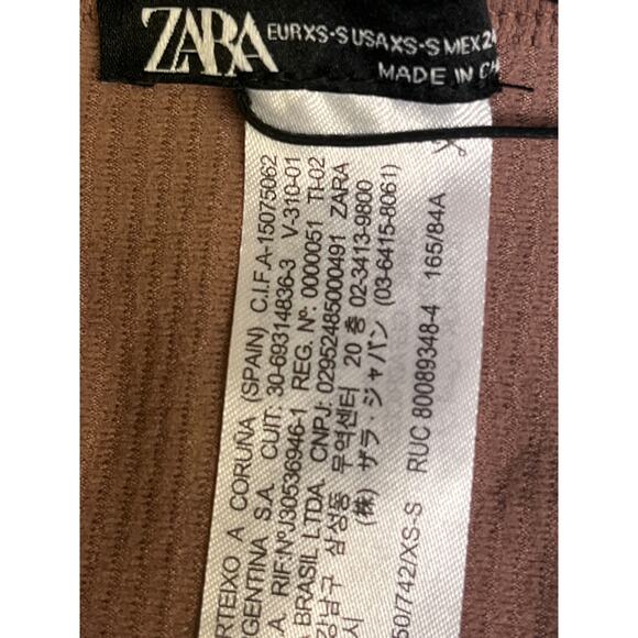 ZARA XS Top - Limitless Contour Collection - Brown Bodysuit - Picture 3 of 8